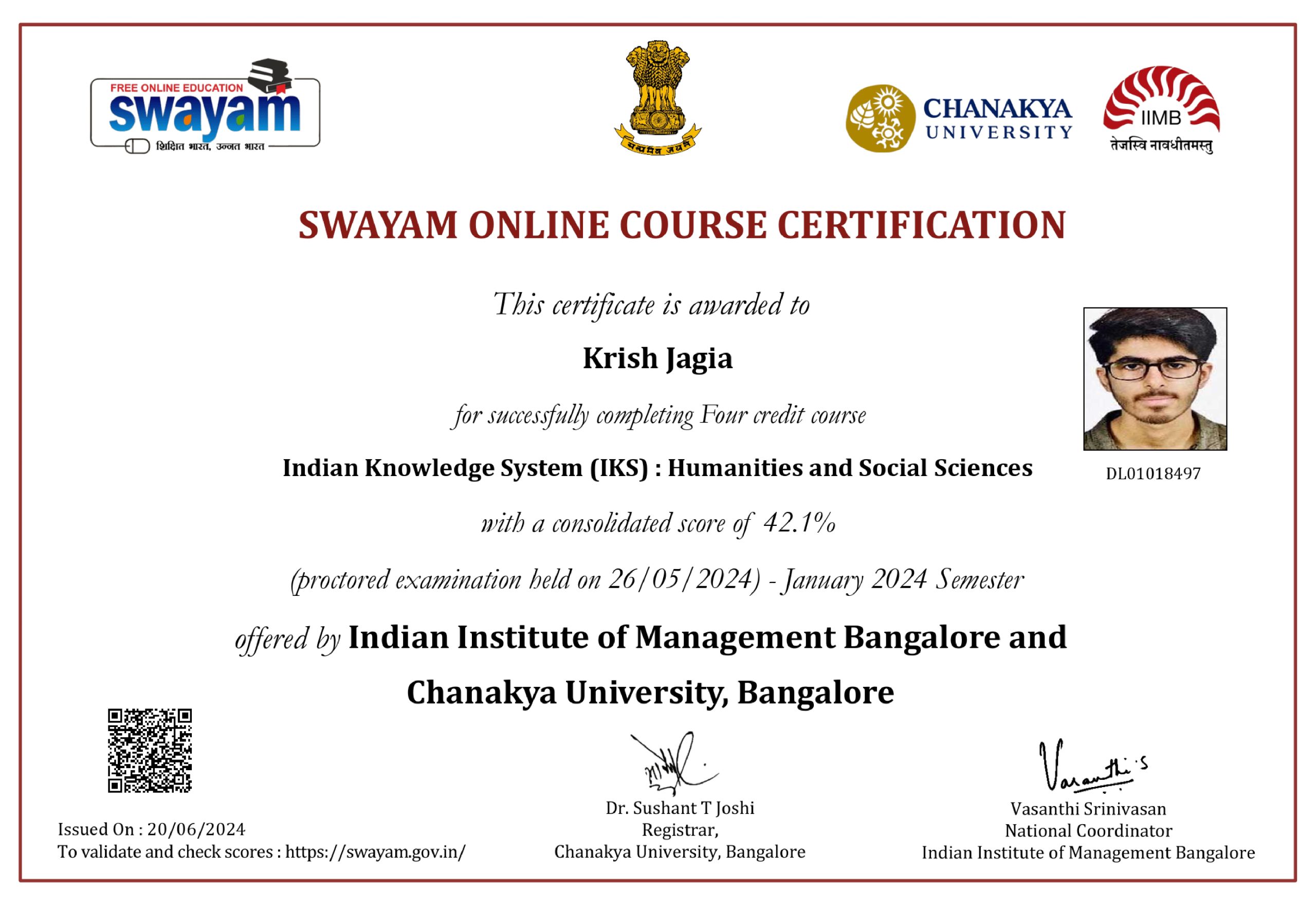 MOOC IKS CERTIFICATE